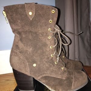 Charlotte Russe Heeled Combat Boots